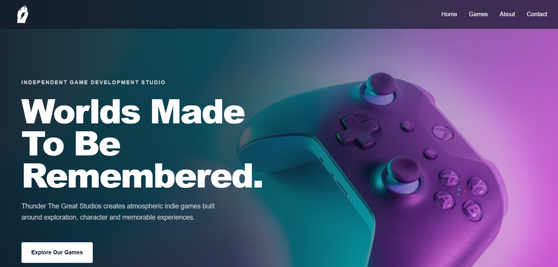 Website preview για το Thunder The Great Studios